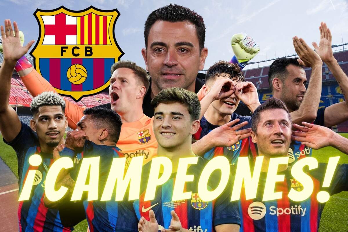 El Fc Barcelona Campe N De Laliga Xavi Cumple El Objetivo Secreto De Hoy