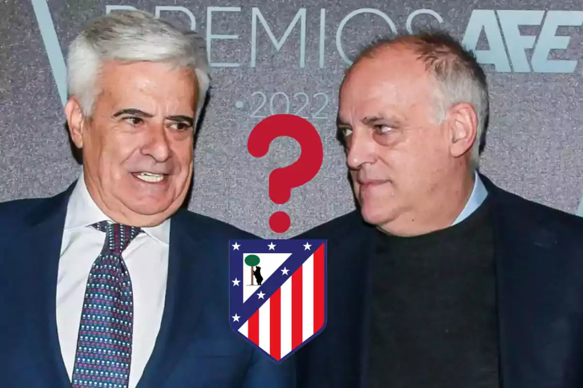 Javier Tebas y Pedro Rocha en los Premios AFE