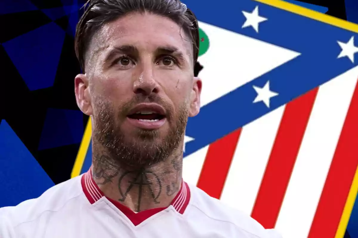 Sergio Ramos con el atleti