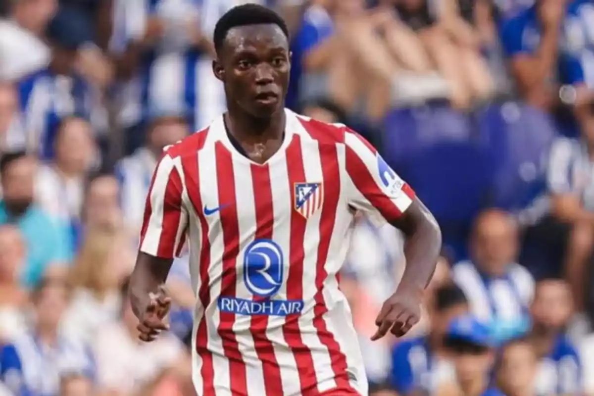 Taufik Seidu en el Atlético Taufik Seidu en el Atlético