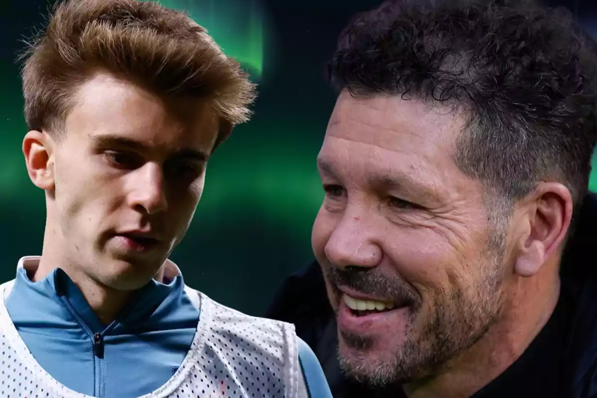 Barrios junto a Simeone