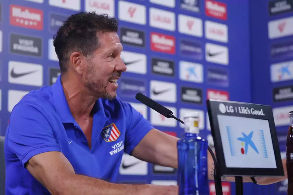 Simeone en rueda prensa Simeone en rueda prensa
