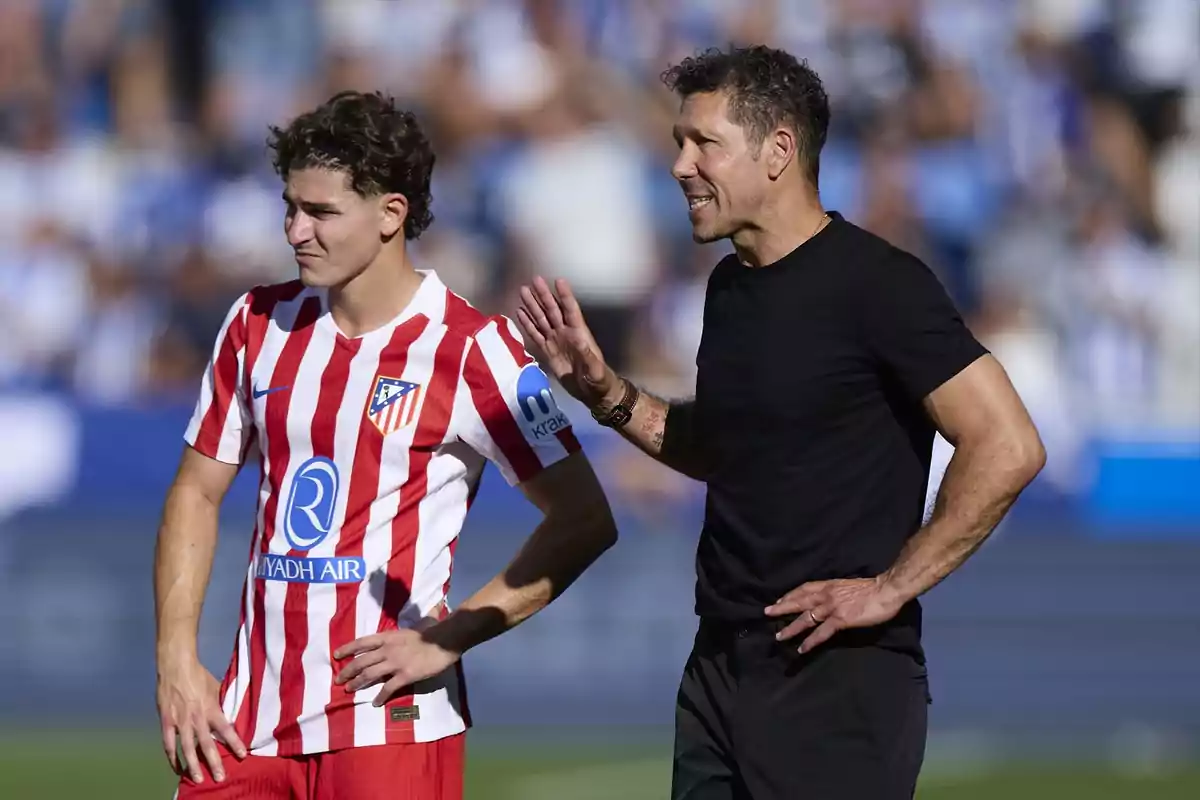 Julian con Simeone Julian con Simeone