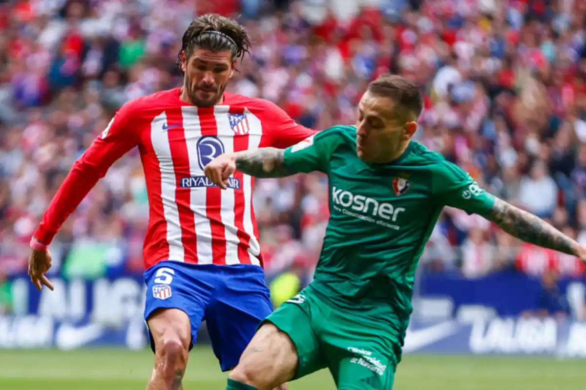 De Paul y Peña en el Atleti-Osasuna