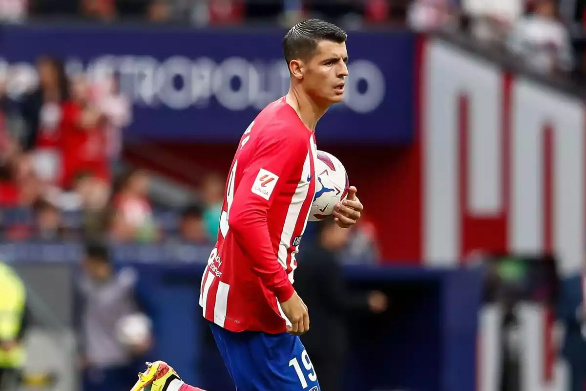 Imagen de Álvaro Morata en el Atlético de Madrid