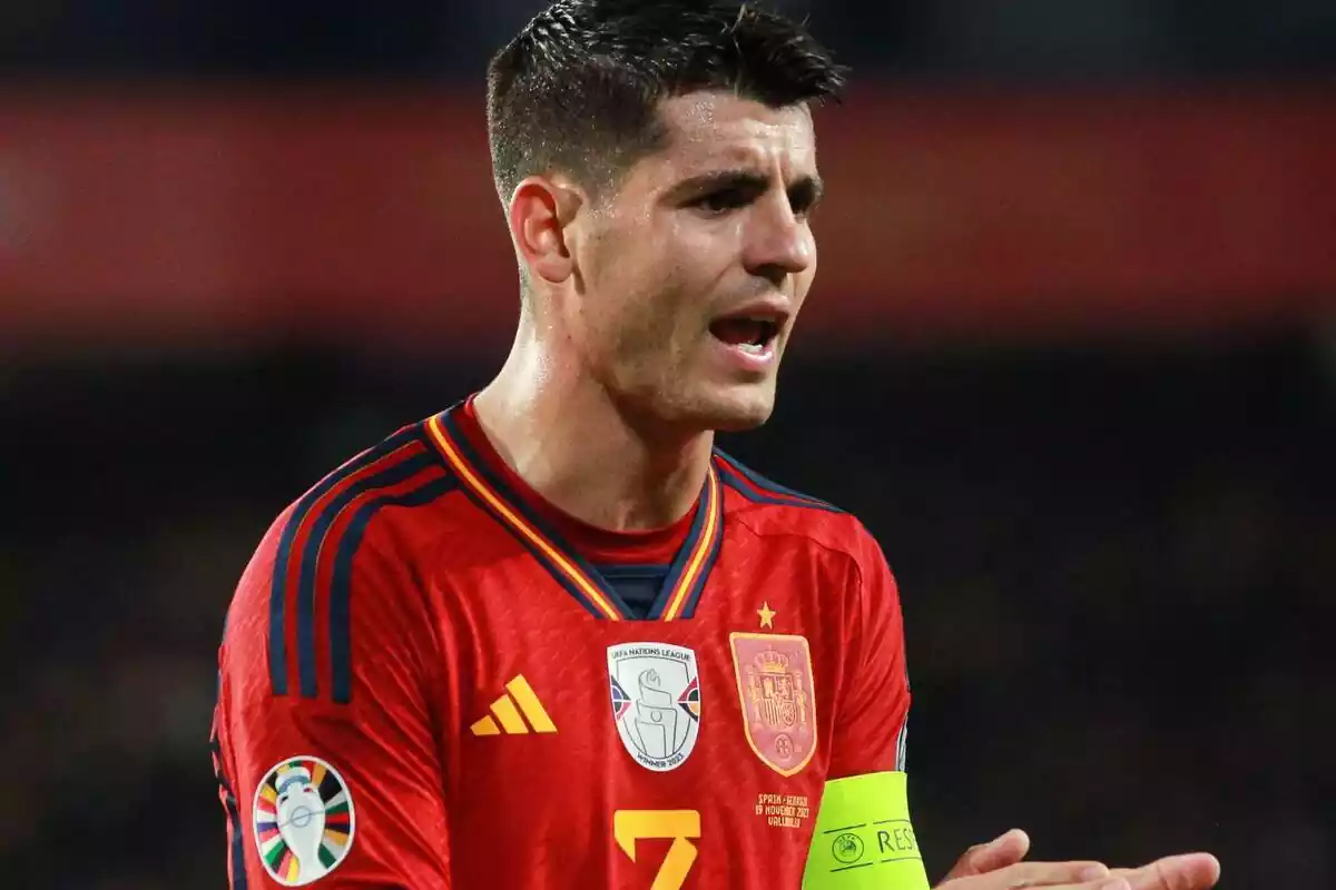 Imagen de Álvaro Morata con la selección española