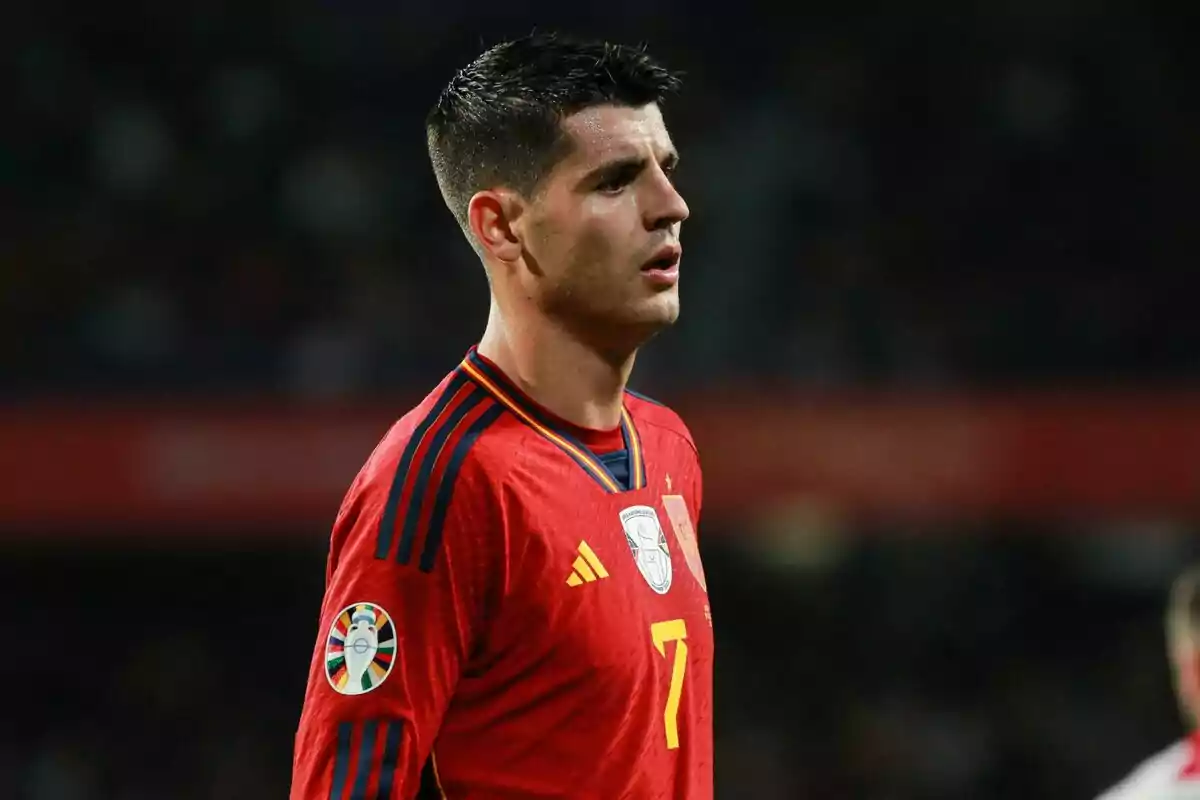 Imagen de Álvaro Morata con la selección española