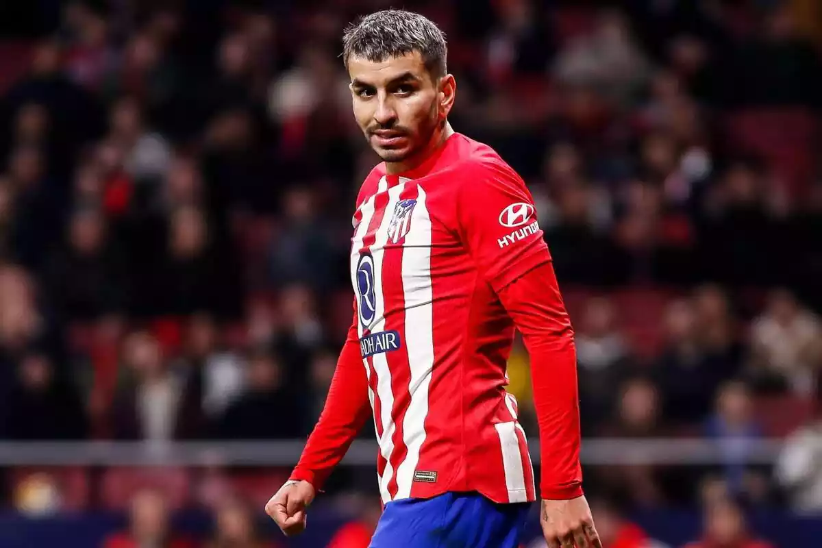 Imagen de Ángel Correa en un partido con el Atlético de Madrid