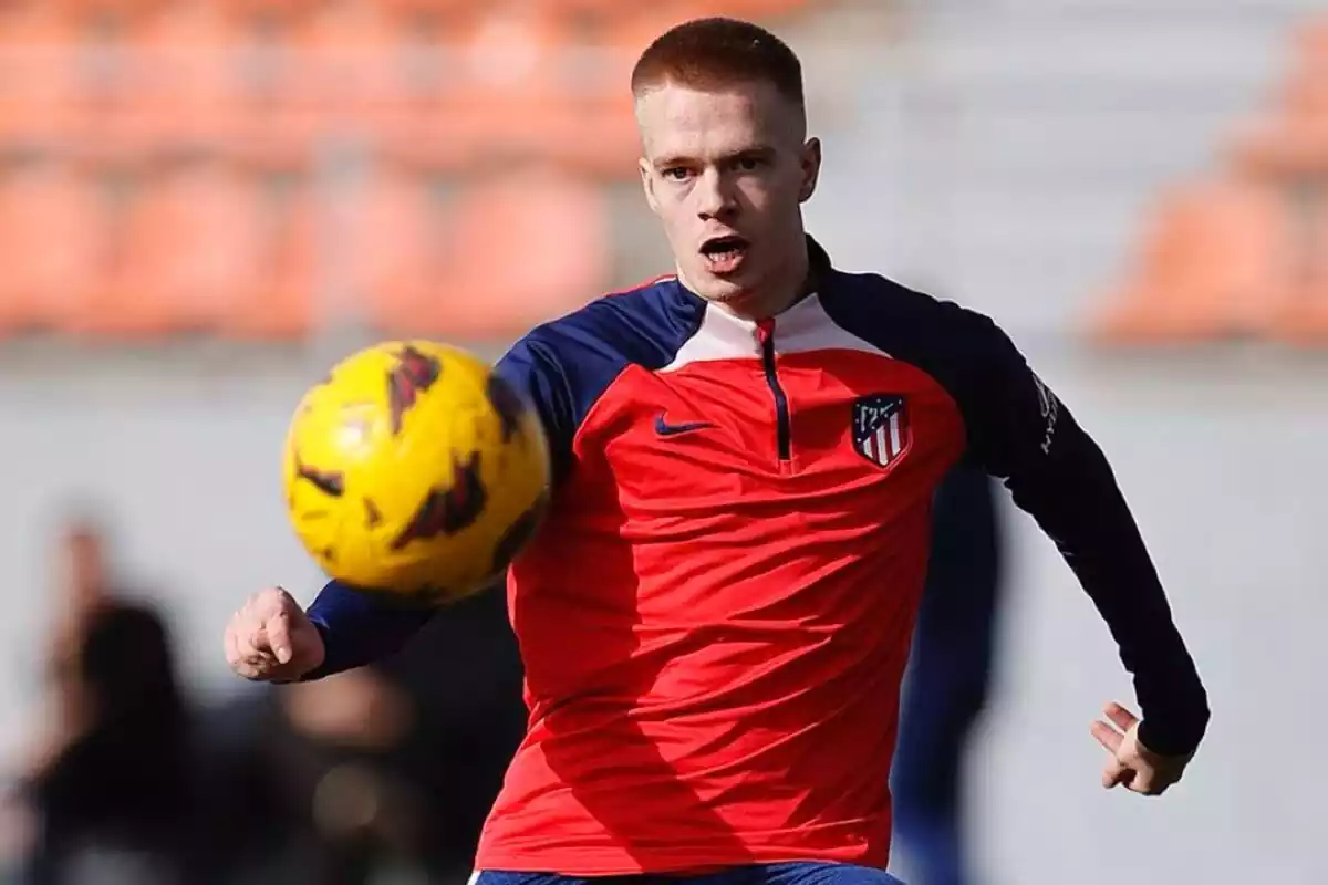 Imagen de Arthur Vermeeren en el Atlético de Madrid