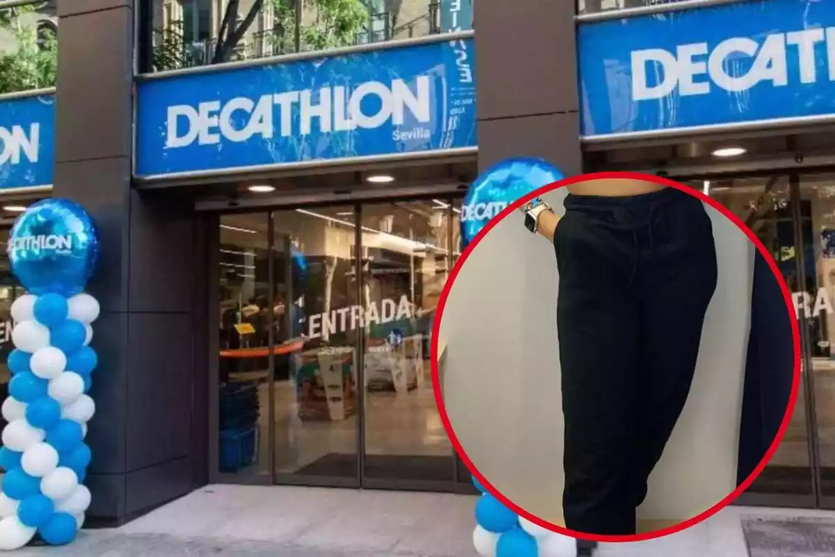 Tienda Decathlon primer plano del pantalon jogger