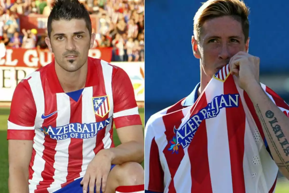 Imagen de Fernando Torres y David Villa