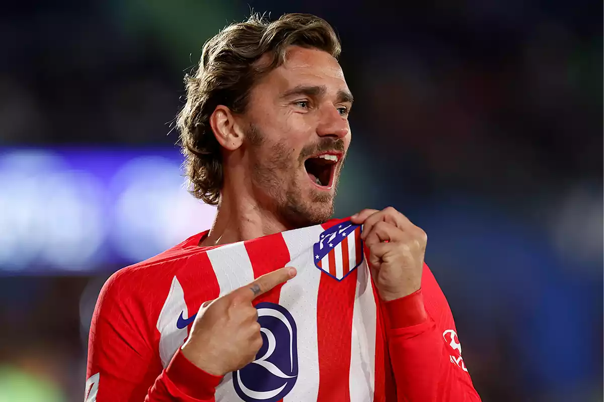 Griezmann celebrando su gol contra el Getafe