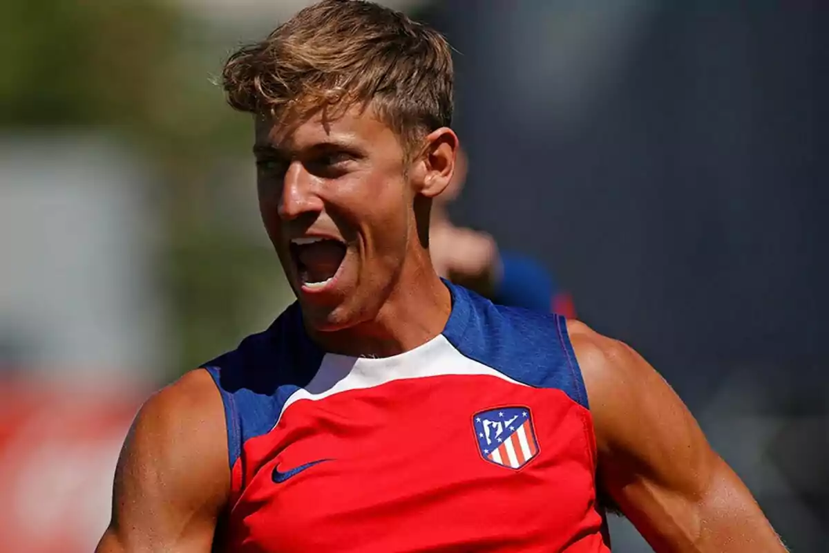 Imagen de Marcos Llorente con el Atlético de Madrid