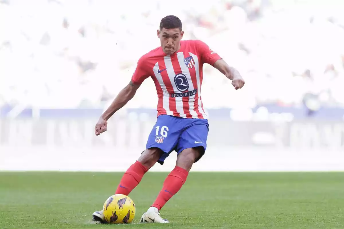 Imagen de Nahuel Molina en el Atlético de Madrid