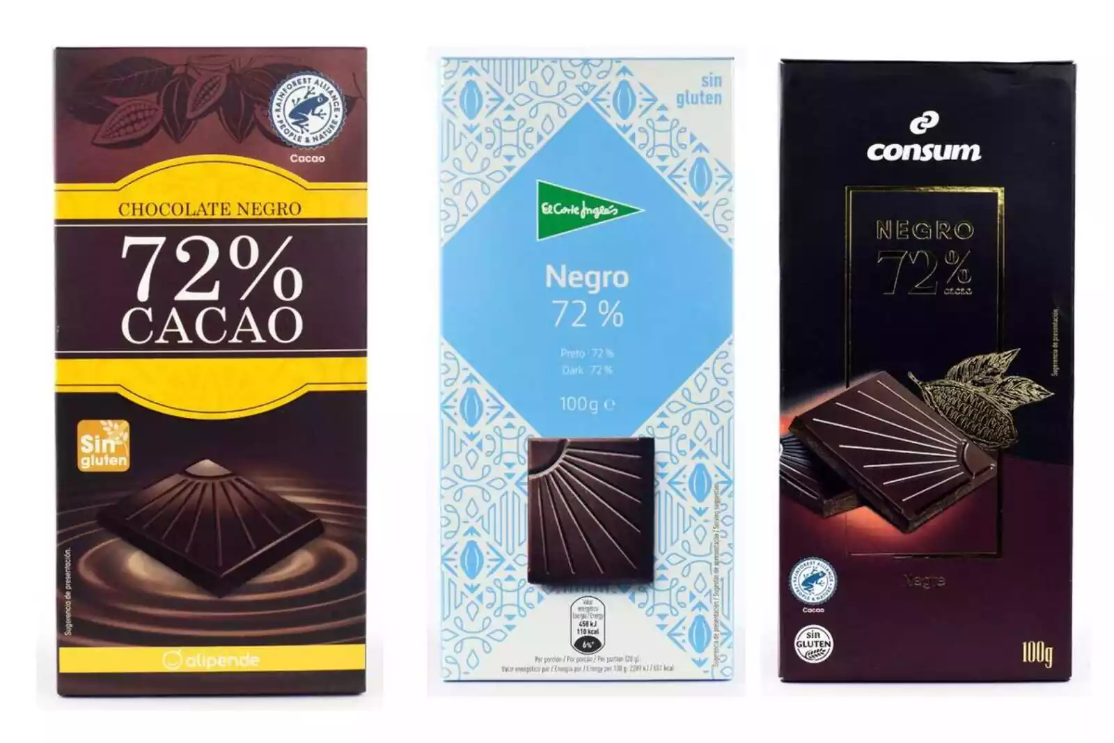 Las mejores tabletas de chocolate negro por menos de 1 euro, según