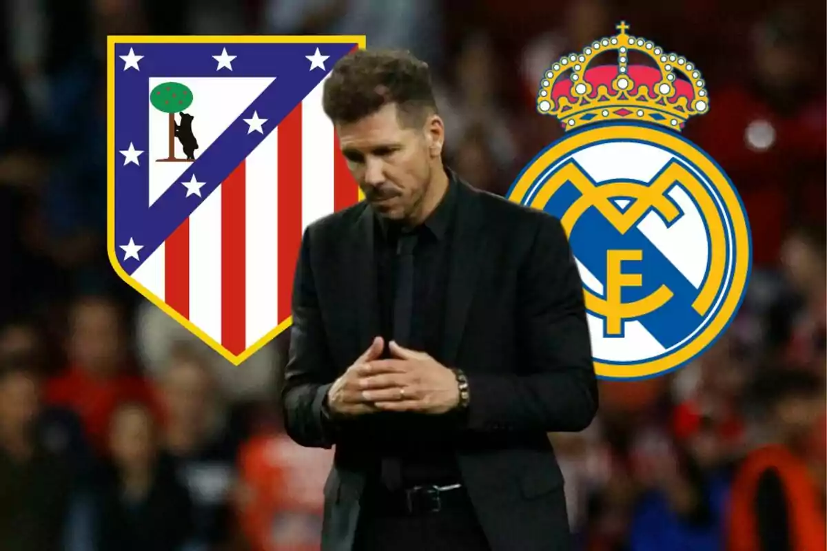 Simeone sabe de la gran desventaja del Atlético de Madrid frente al Real Madrid