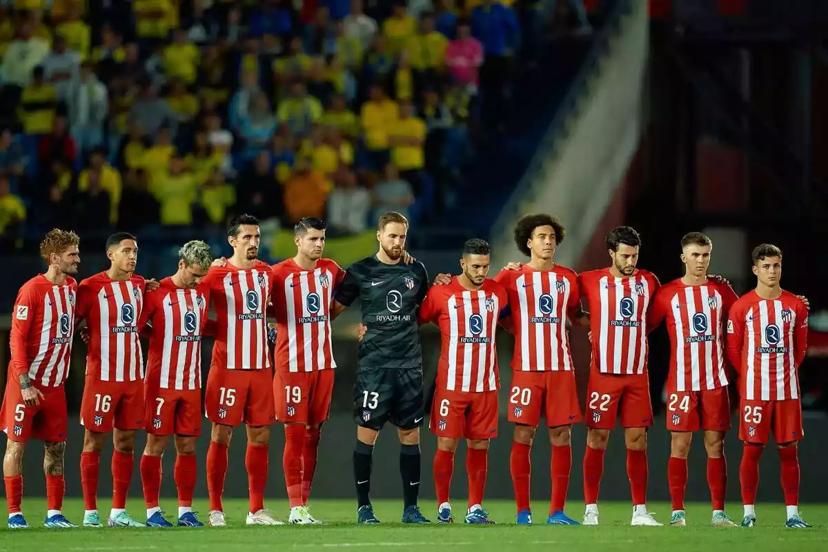 Imagen del Atlético de Madrid en Las Palmas