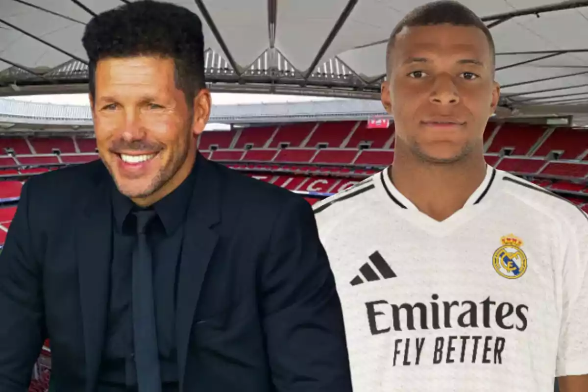 Simeone y Mbappe