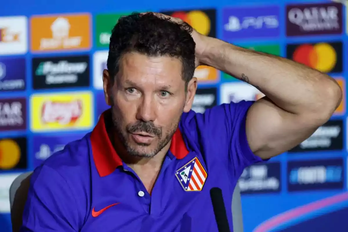 Simeone en rueda de prensa