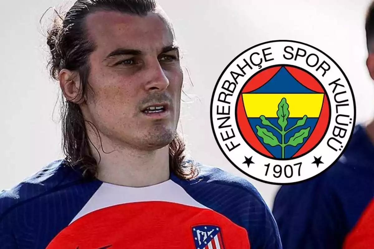 Imagen de Soyuncu en un montaje con el escudo del Fenerbahçe