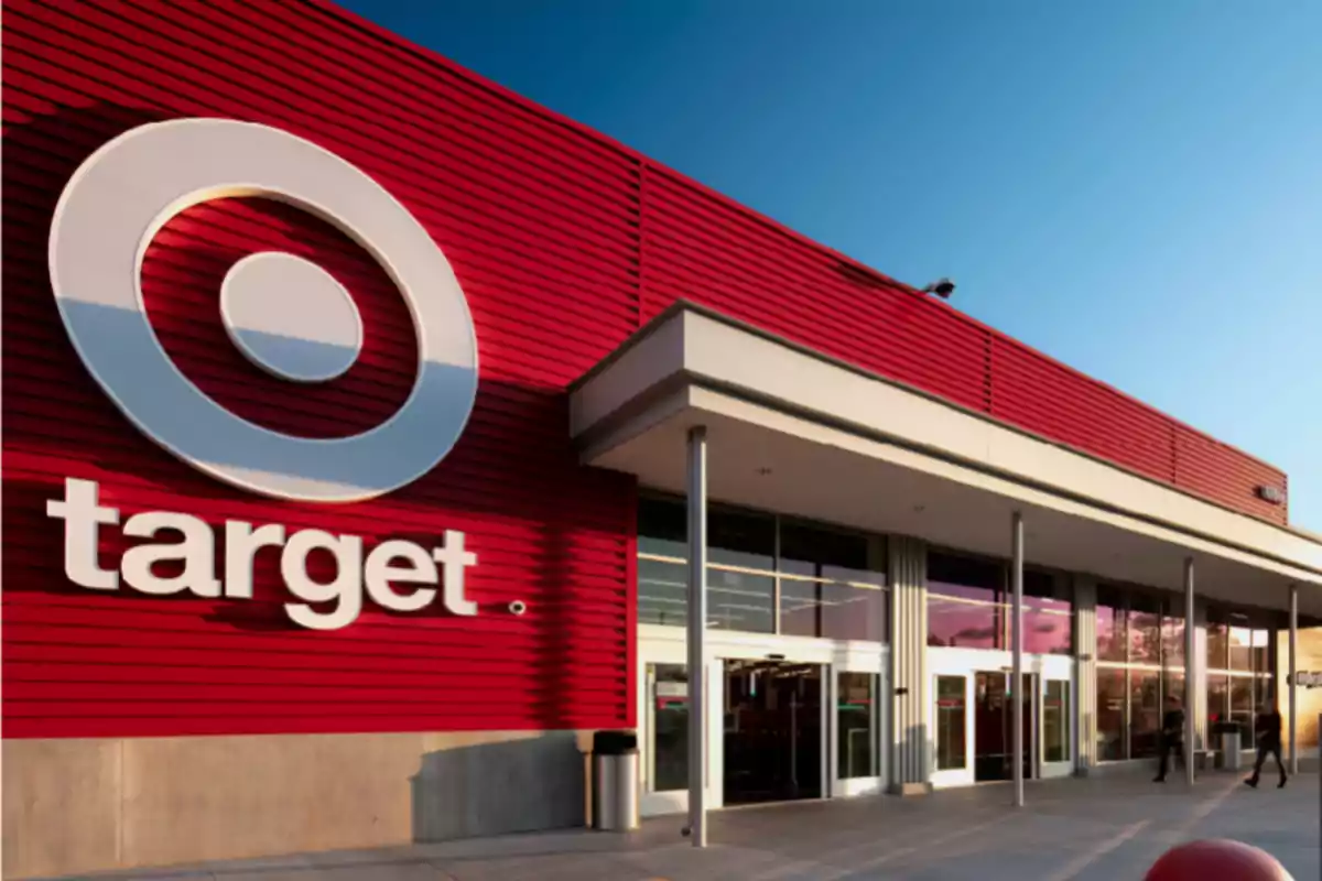 Target's Storefront with a large circular red and white logo on the exterior wall. Target's Storefront with a large circular red and white logo on the exterior wall.