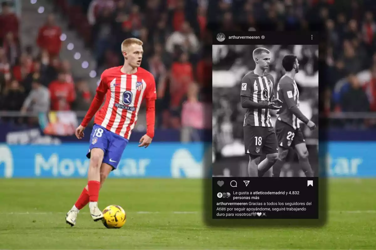 Arthur Vermeeren envía un mensaje de agradecimiento a la afición rojiblanca