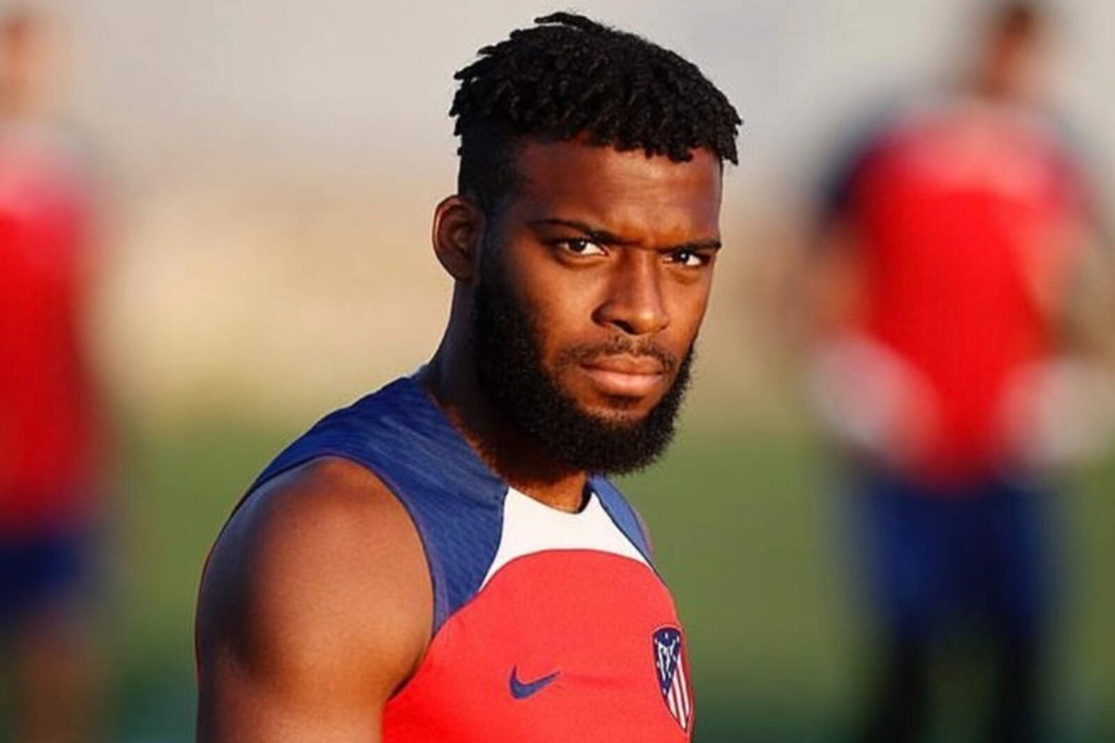 Thomas Lemar en un entrenamiento