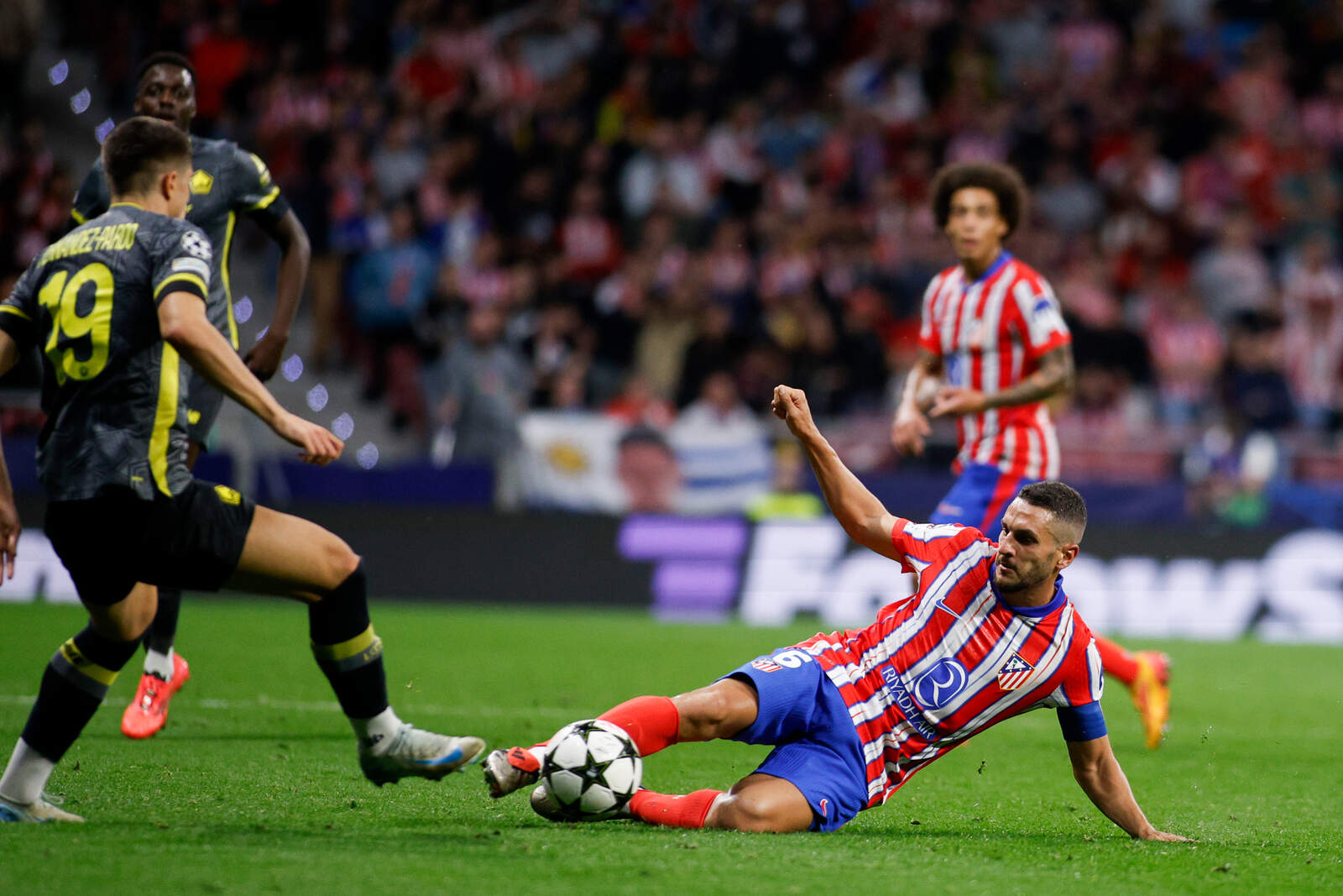 Koke durante una disputa