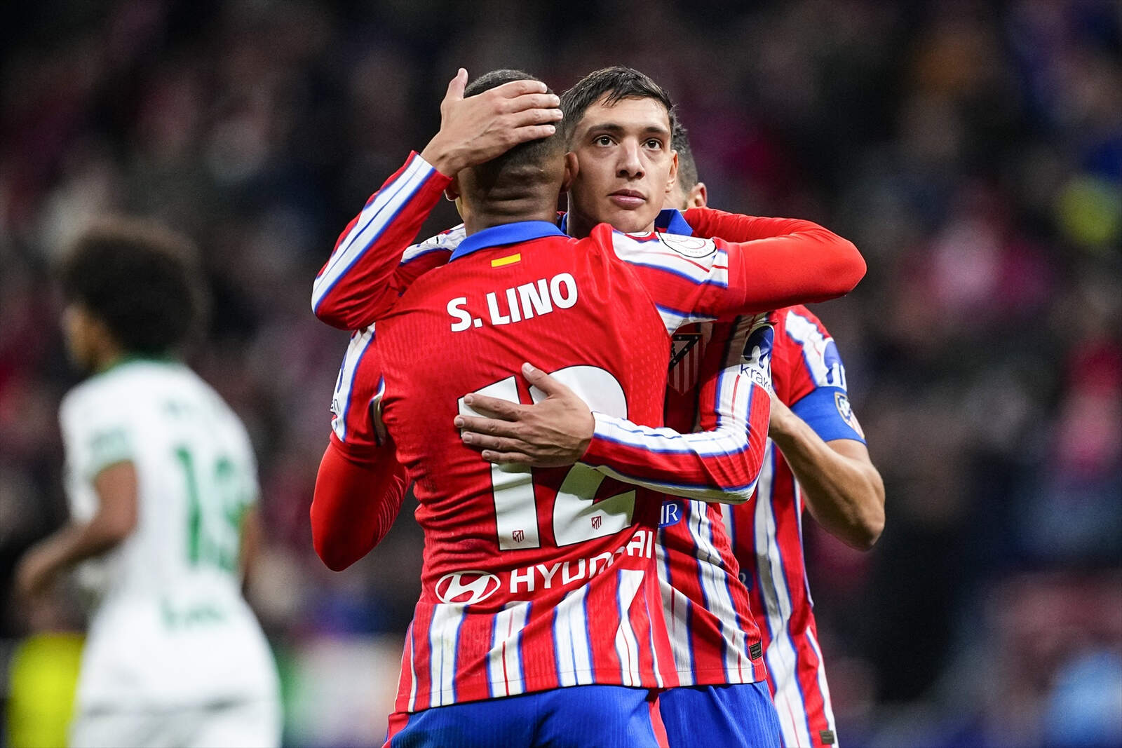 El Atlético de Madrid en un partido